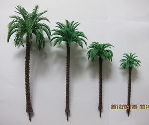 plastic 1:150 coconut tree--model tree,mini plastic tree,architectural model palm  trees,plastic coconut trees
