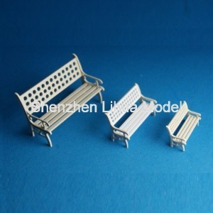 model park chair-model scale park  bench 1:150,Model House furniture, scale1:50,fake park bench,white mini chairs