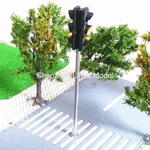 model Mini Traffic Light--1:87 3aspect signal metal lamppost,model three aspect signal lights,HO gauage traffic light
