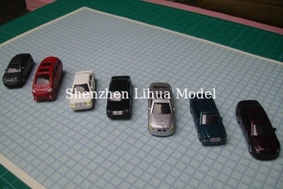 plastic color car no light-miniature scale car,architectural model stuffs,ABS mini car,model accessories