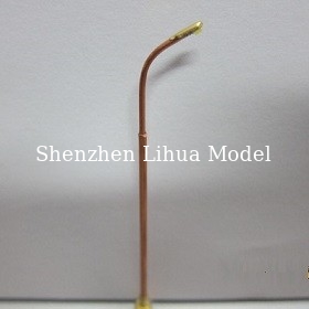 copper street lamp,1:50 model scale miniature lamp,street light miniature,double lamp,1:300 metal lights