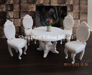 dinning table and chairs,model scale table,model chairs,Model House furniture scale 1:50 model chairs