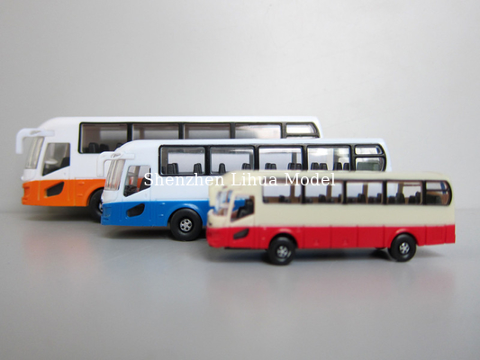 model plastic bus (without light),miniature model scale bus, N guage model bus,model materials,plastic buses