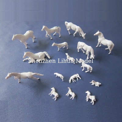 1:87 unpainted horse---model animals,white 1:87 horse,scale model,HO horse,HO animals