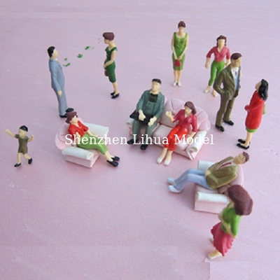 1:25 color figure--model figures,scale figure,painted figures,ABS figure,G gauge people,plastic mini  figures