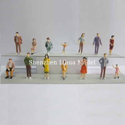 1:30 color figures,model figures,scale figures,plastic model people,painted ABS figures