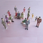 1:30 color figures,model figures,scale figures,plastic model people,painted ABS figures