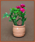 model potted plant---decoration flower,artificial pot,1:25 plot,3CM potted plant