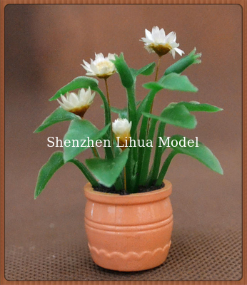 ABS model plant potted-architectural model materials,decoration follower,artificial pot