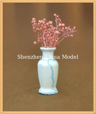 model flower vase--model scale sculpture ,miniature flower pots,ABS flower vases,1:20,1:25