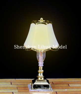 model metal table lamp, 1:20 miniature table lights,metal building light,architectural model accessories,model materials