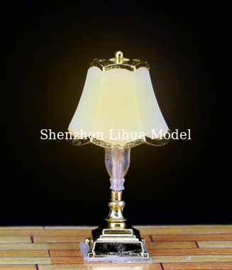 model metal table lamp, 1:20 miniature table lights,metal building light,architectural model accessories,model materials