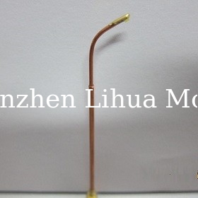 copper street lamp,1:50 model scale miniature lamp,street light miniature,double lamp,1:300 metal lights