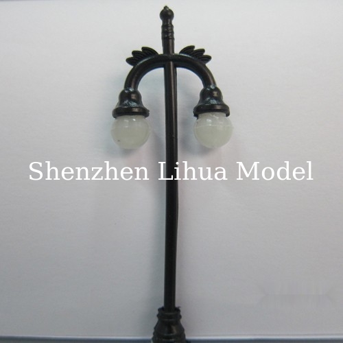 model lamp with double head,building lights,scale lamps,architectural model lamp ,model materials