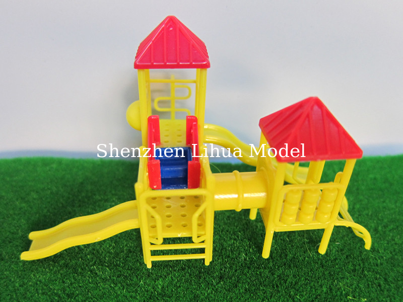 model outdoor materials,model mini children slide,model stuffs ,playground equipment figures,scale slides