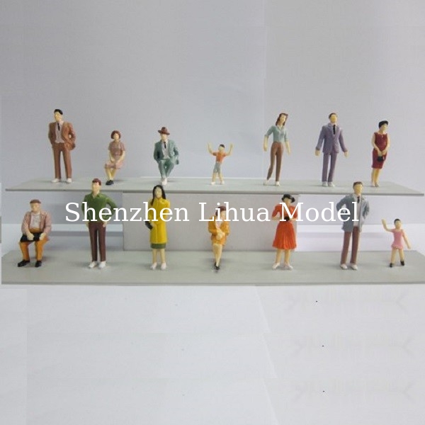 1:30 color figures,model figures,scale figures,plastic model people,painted ABS figures