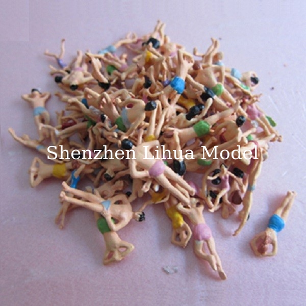 1:75 swim figure---color figure,painted figures,scale figures, model figures,ABS people