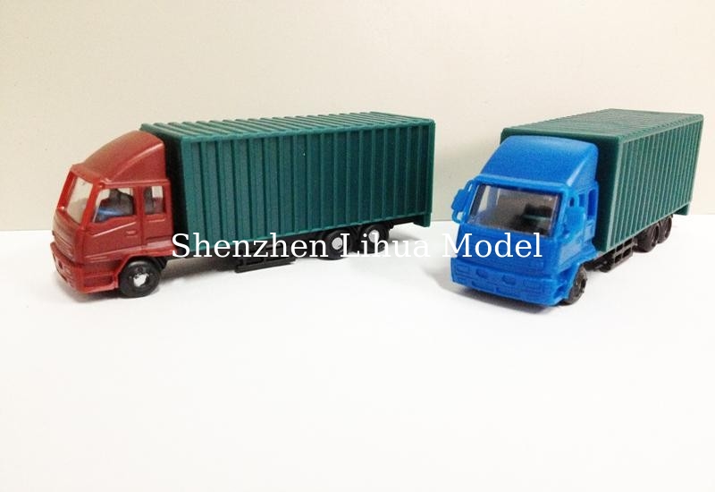 scale model goods van, 1:150 model van,1:100 model truck,miniature scale good van,model van,architectural model van