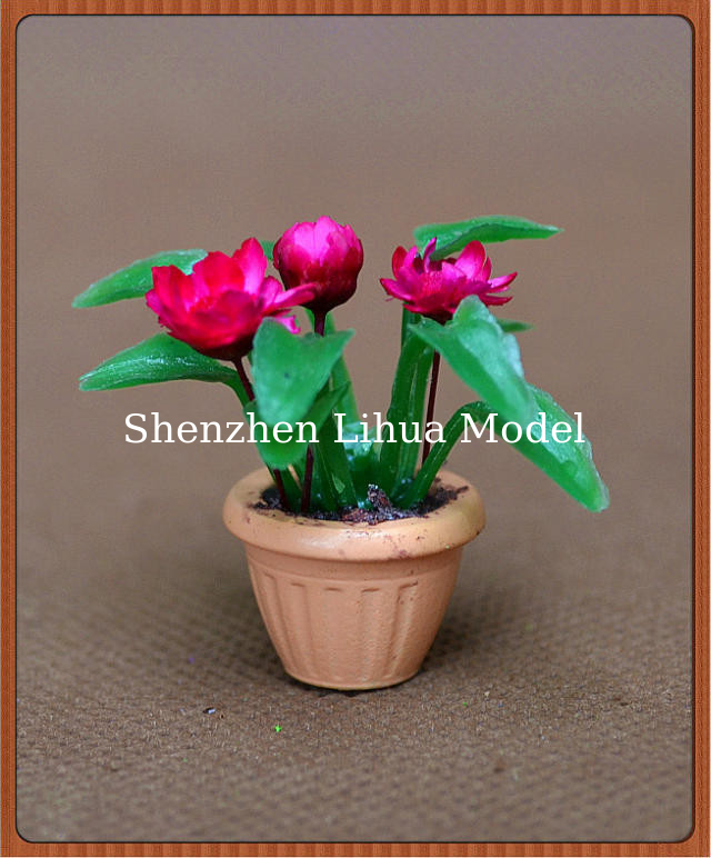 1:25 model potted plant--architectural model materials,decoration follower,artificial pot