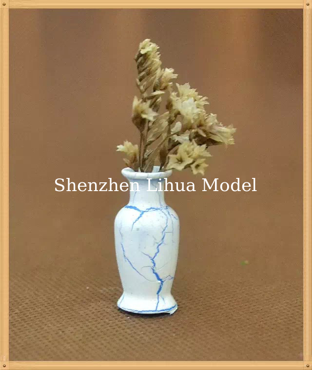 model flower vase--model scale sculpture ,miniature flower pots,ABS flower vases,1:20,1:25