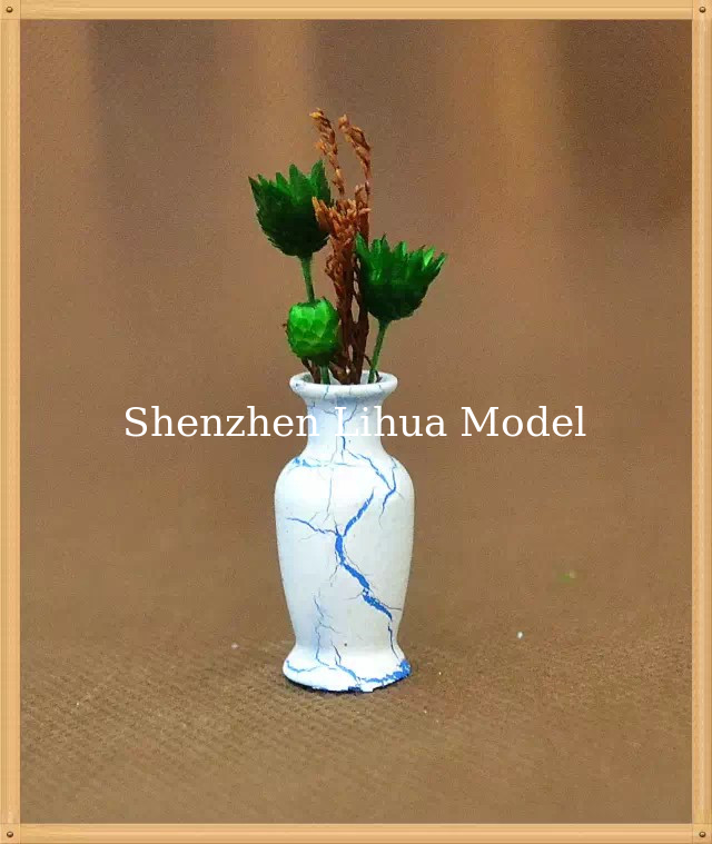 model flower vase,model scale sculpture ,miniature flower pots,ABS flower vases,1:20,1:25