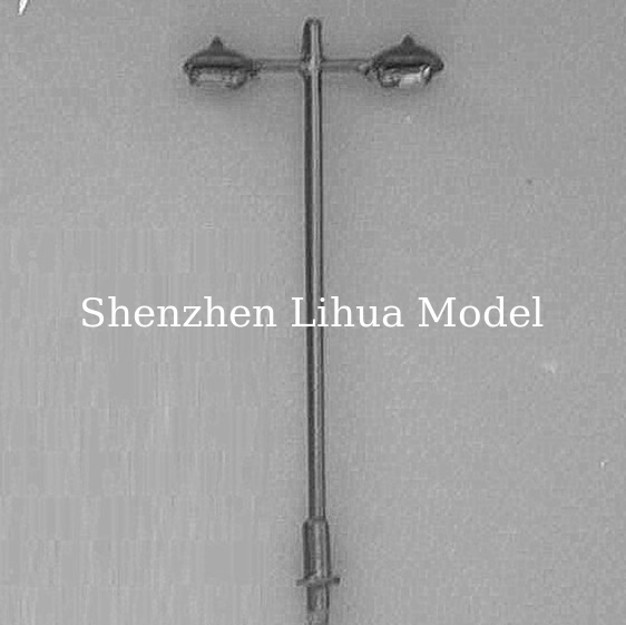 model metal lamp---1:100 double stree lamp,scale lamp,architectural model lamp,model materials