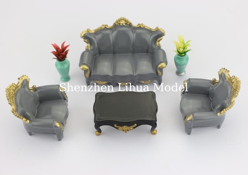 European style sofa--scale model sofa,model furniture, architectural model materials