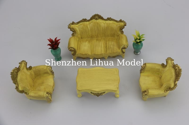 scale European style sofa,scale model sofa,model furnitures, architectural model material