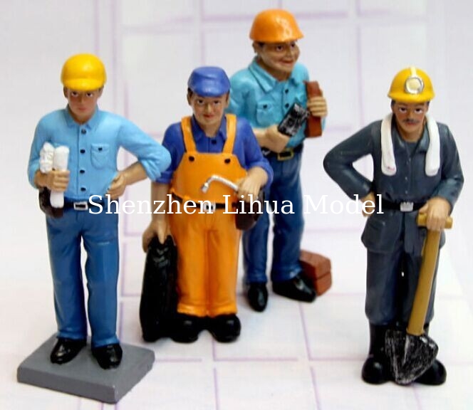 1:20 pit crew color figures--model figures, scale figures,model people,worker figures