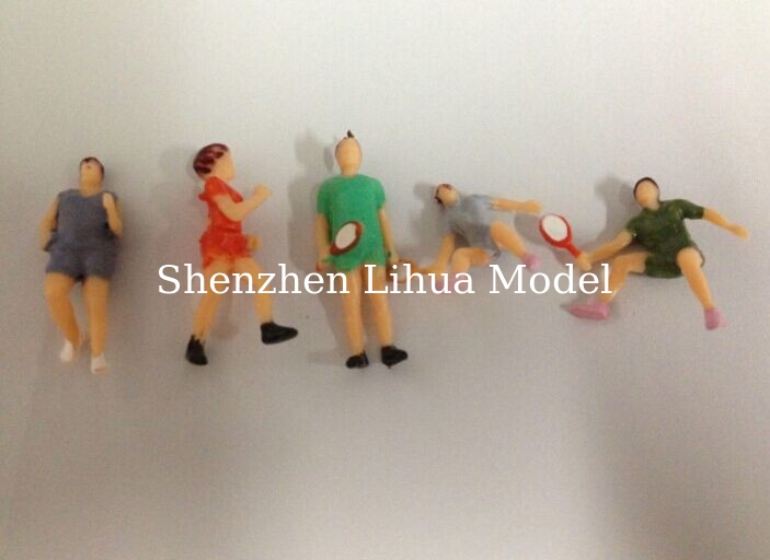 color sports figure--1:50 model figures,plastic painted figures,ABS figures,model stuffs,model sports people