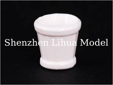 ABS model flower pot---model scale sculpture,plastic flower beds,model stuffs, scale pot