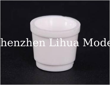 ABS model flower pot----model scale sculpture,plastic flower pot,model stuffs, scale potted