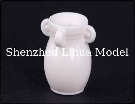 ABS model flower potted----model scale sculpture,plastic flower pots,model stuffs, mini pot