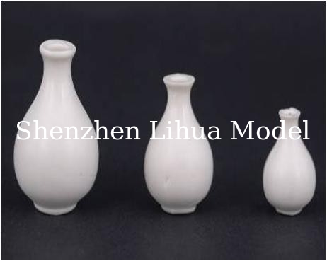 ABS model flower vase,1:50 model scale sculpture,plastic flower potted,model stuff,mini pot