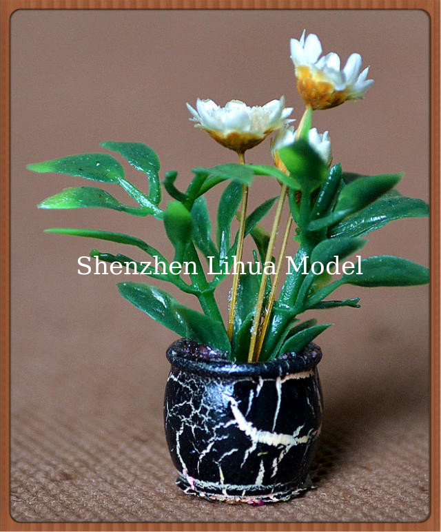model potted plant---doll decration,decoration follower,artificial pot,G scale potted