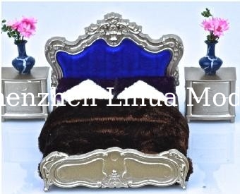 miniature scale European bed 1:25--scale model beds,G guage   model furniture,architectural model accessories