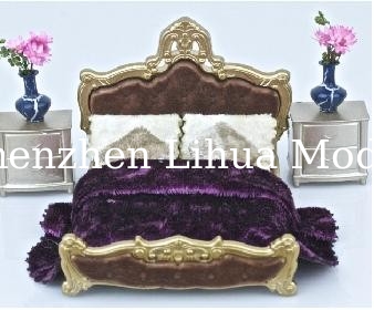 European style bed--1:25 scale model bed ,model furnitures, architectural model materials