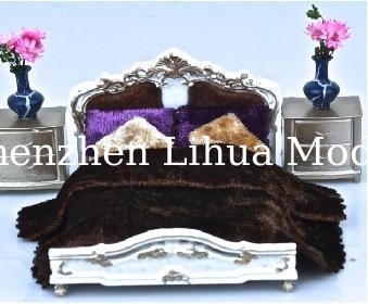 1:25 European style bed----scale model bed ,model furnitures, architectural model materials
