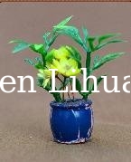model potted plant-model material,decoration flower,artificial pot,1:20,3CM potted plant