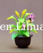 model potted plant,model material,doll house decoration flower potted plant,artificial pot,1:25,3CM potted plant