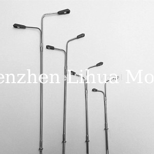 model  metal street lamp pole--1:150 metal lamp,scale street lamp metal lights,architectural model lamp post