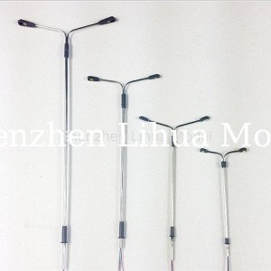 model Steel lamppost,scale steel post,1:150scale light lamps,model metal lights,architectural model lamppost