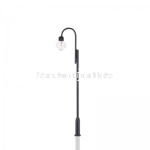 metal lamppost,model steel light post,scale yard lamp,metal light, 1:150 model lamppost ligjt