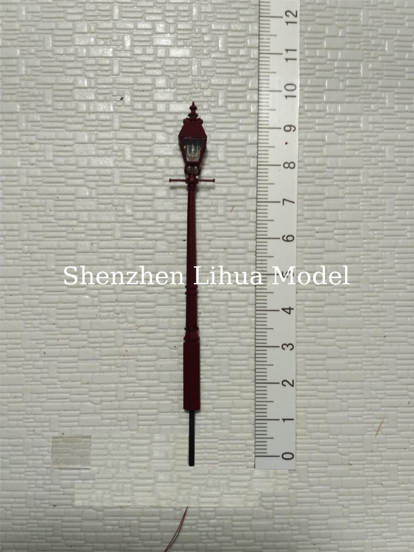 1:87 model metal yard  lamppost, 1:150 scale street light,1:100architectural model lamp,model materials