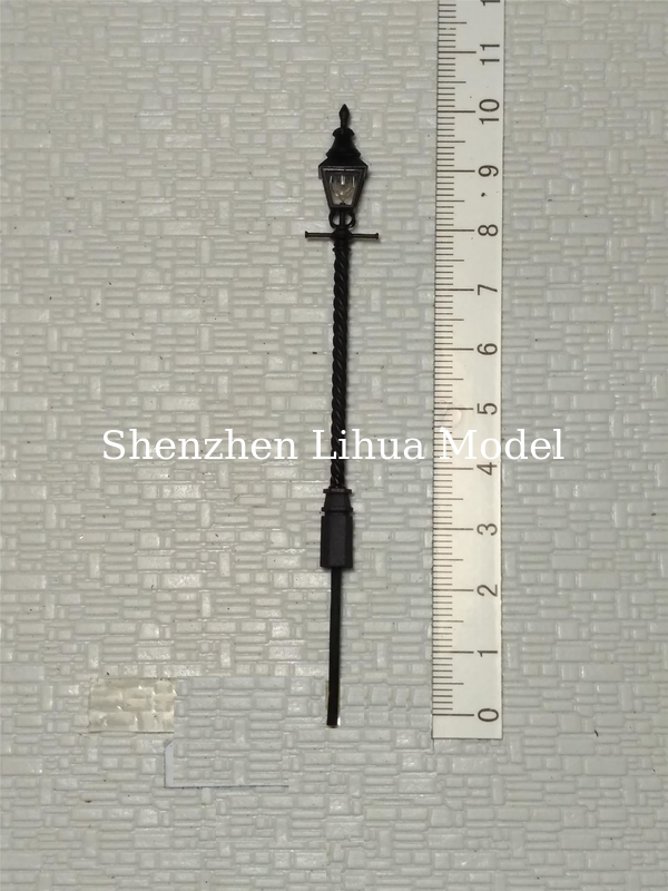 model metal street lamppost--1:150 scale street light,1:100architectural model lamp,model materials