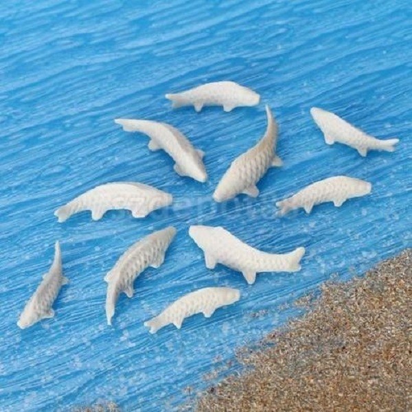 model mini fish---unpainted figures,model animal,architectural model materials,ABS fishes,white fishes